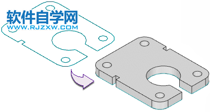 UG使用拉伸命令可创建实体或片体