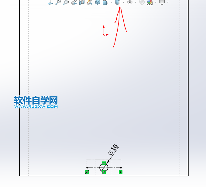 用SolidWorks画凹孔切除的滚筒零件