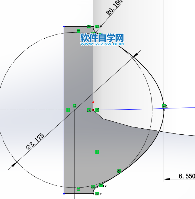 SolidWorks画一根丝杠