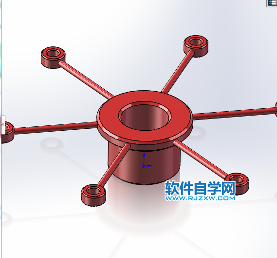 SolidWorks旋转期间保持方向不变的机构组装