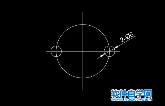 cad2xΦ6怎么标注