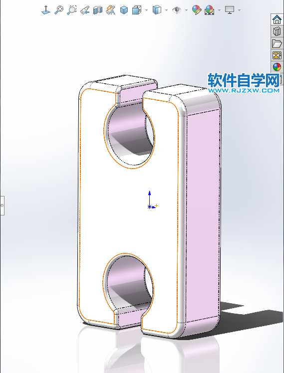 木块沿梯子坠落动画用SolidWorks制作