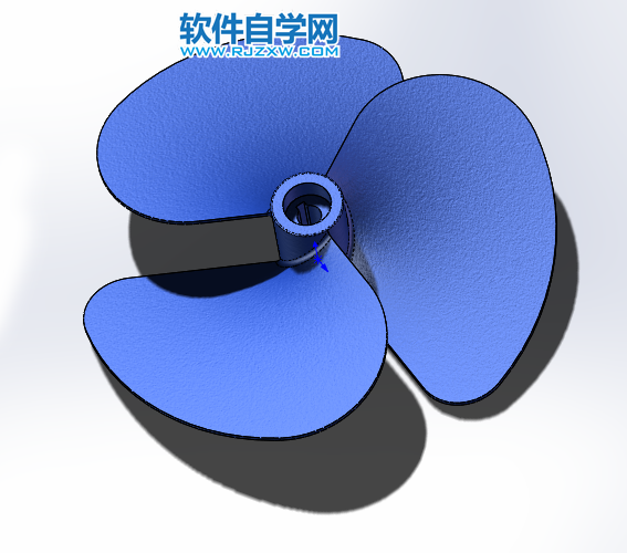 挺简单用SolidWorks画扇叶的方法