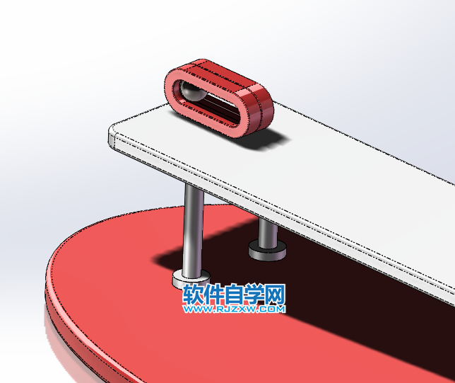 顺斜坡向下翻滚的木桶用SolidWorks制作