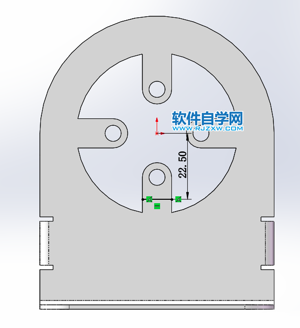 钣金法兰零件SolidWorks练习题画法