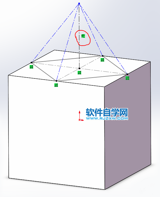 用SolidWorks画两个交叉几何体的两种方法