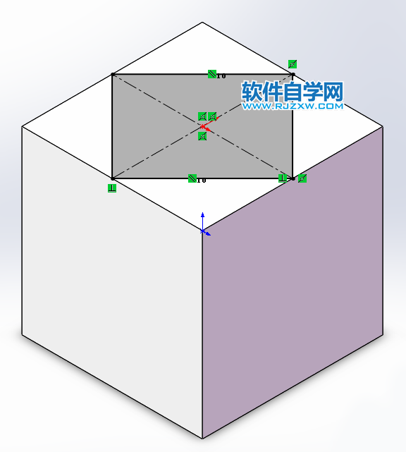 用SolidWorks画两个交叉几何体的两种方法