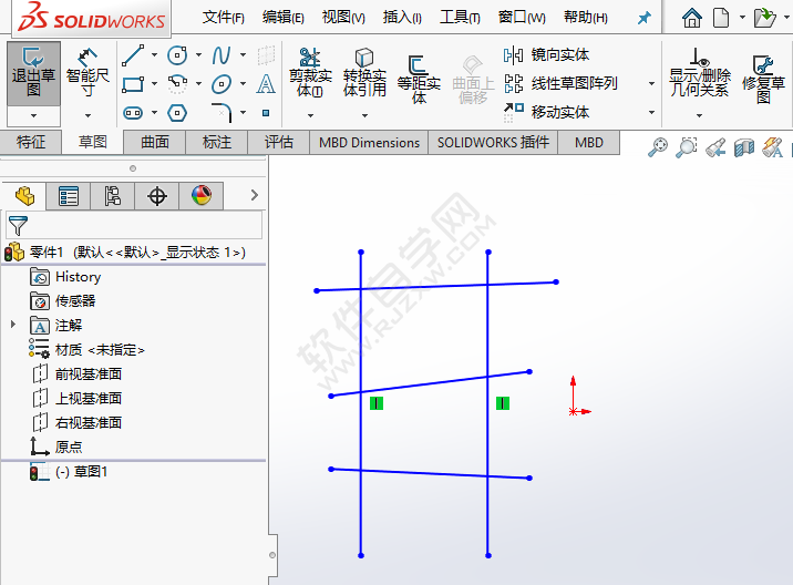 solidworks剪裁实体里的在外剪除怎么用