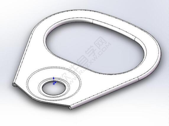 易拉罐拉环钣金零件怎么用SolidWorks画