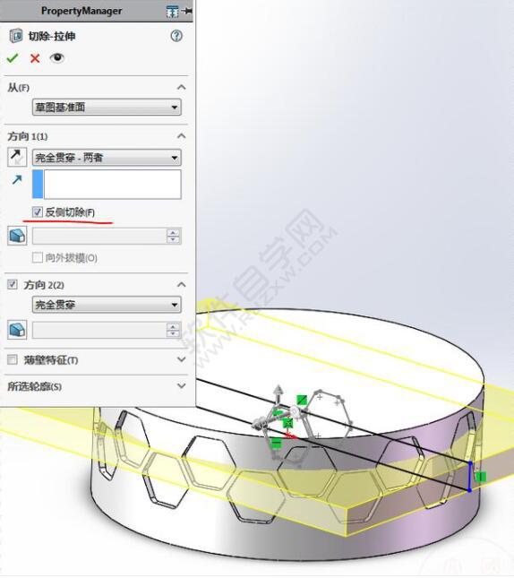 六边形包裹的笔筒怎么用SolidWorks画