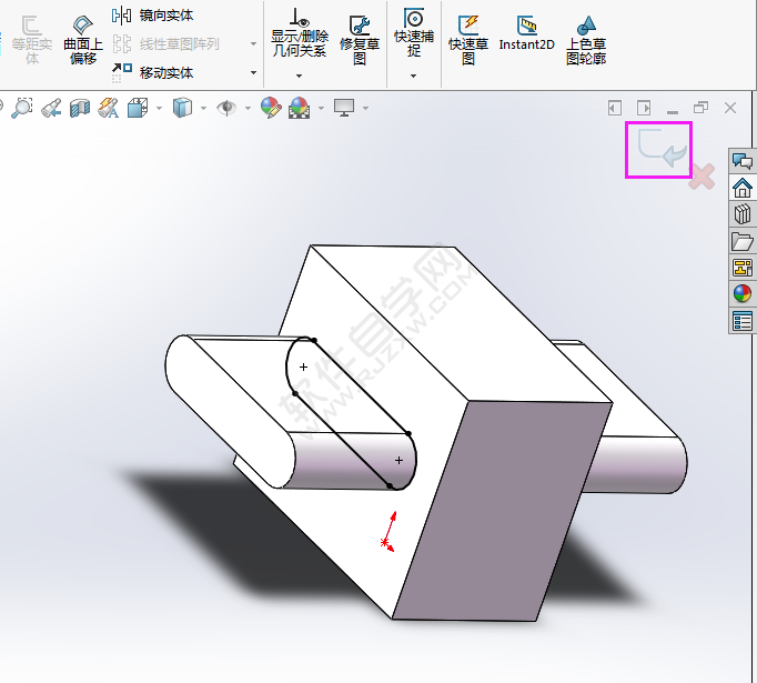 solidworks草图相交曲线怎么用