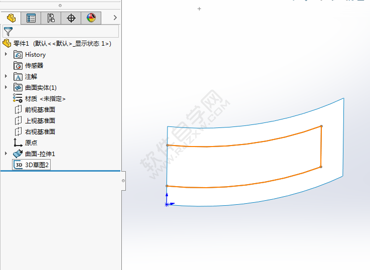 solidworks曲面上偏移怎么用