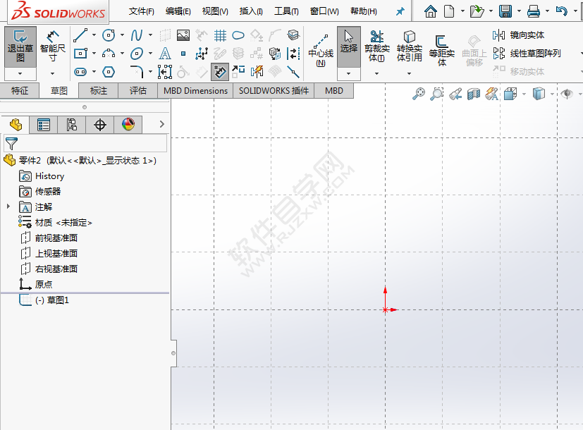 solidworks网格线设置的方法