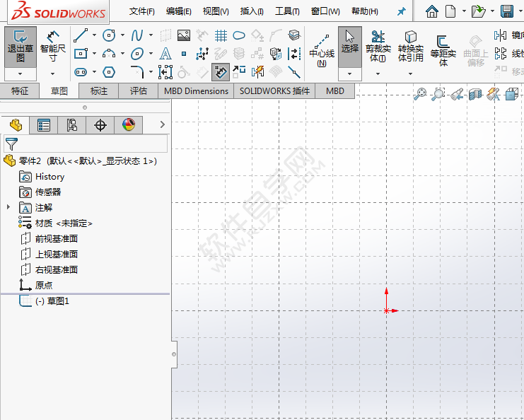 solidworks网格线设置的方法