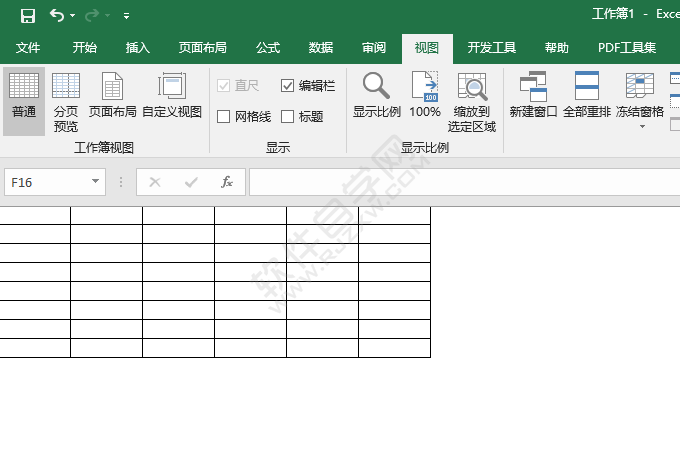 EXCEL2016怎么显示和关闭标题的方法