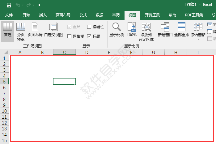 EXCEL2016怎么显示或隐藏网格线的方法