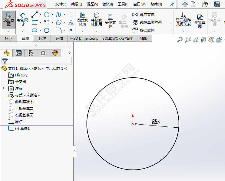 怎么利用solidworks圆弧工具画草图练习