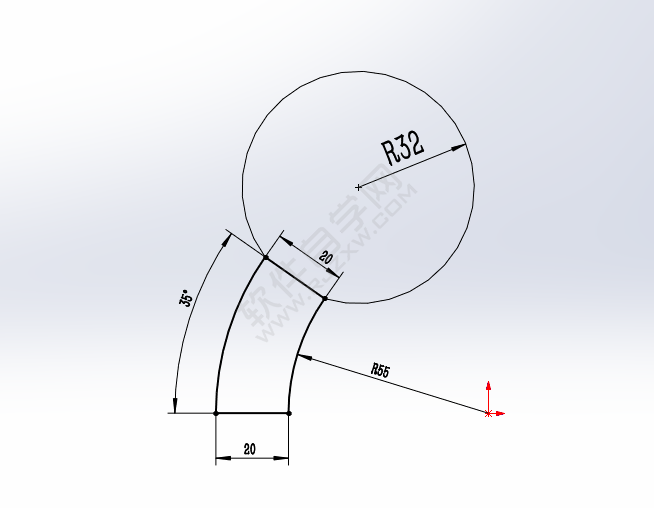 怎么利用solidworks圆弧工具画草图练习