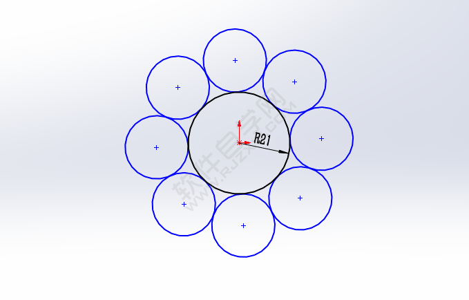 用solidworks怎么画相切圆草图平面图