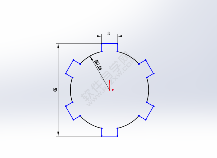 怎么用solidworks矩形圆阵列画草图的方法