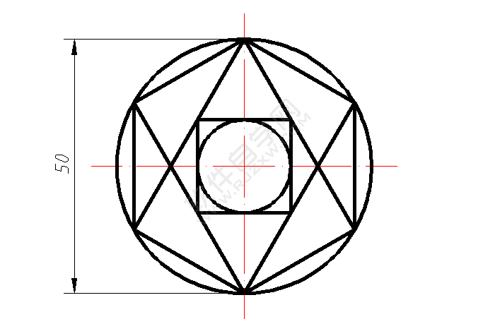 利用solidworks多边形画图练习