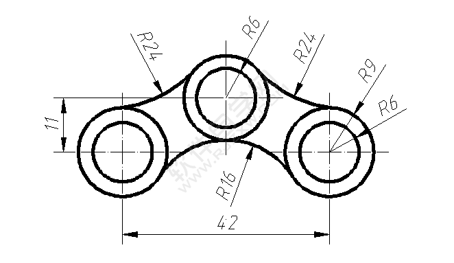 利用solidworks周边圆画图练习