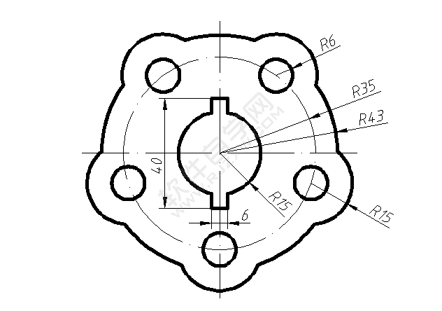 用solidworks圆周草图阵列画CAD平面图