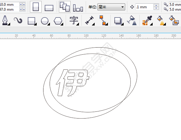 CDR设计伊利LOGO的简单方法