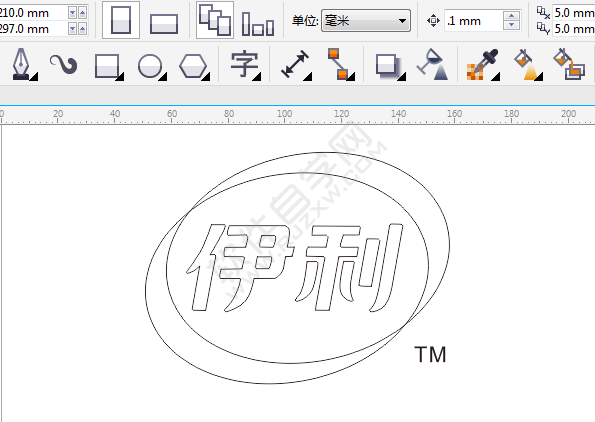 CDR设计伊利LOGO的简单方法