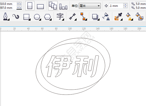 CDR设计伊利LOGO的简单方法