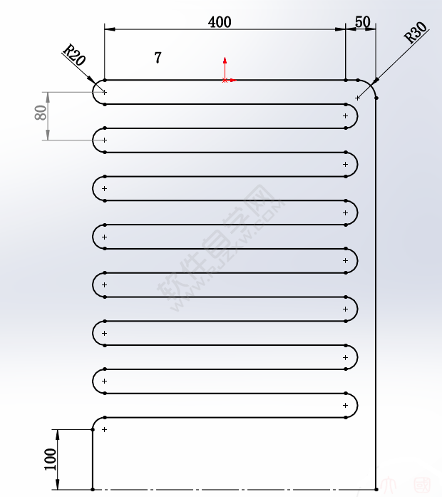 用SolidWorks画怎么散热管