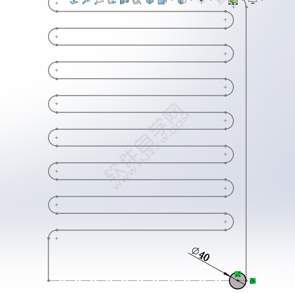 用SolidWorks画怎么散热管