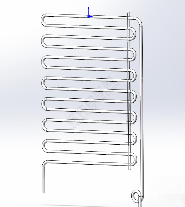 用SolidWorks画怎么散热管