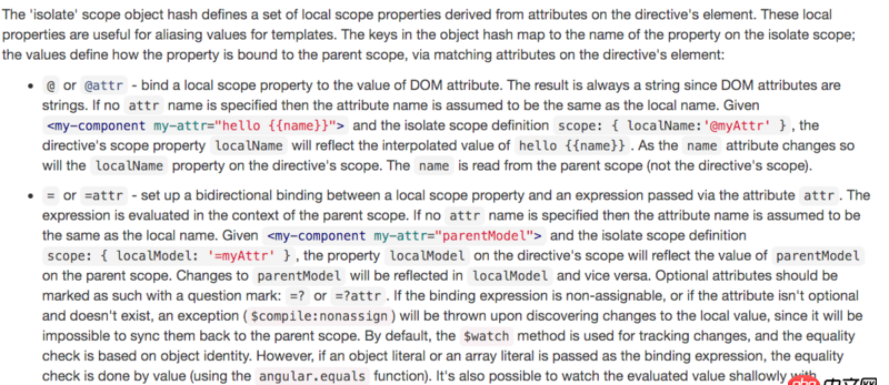 angular.js - AngularJS 中如何给一个自定义指令 directive 传递一个对象类型的参数？