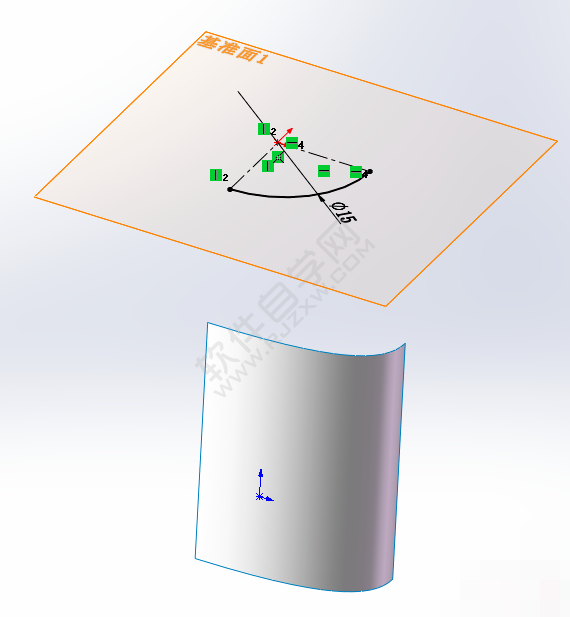 SolidWorks用曲面画马甲图形