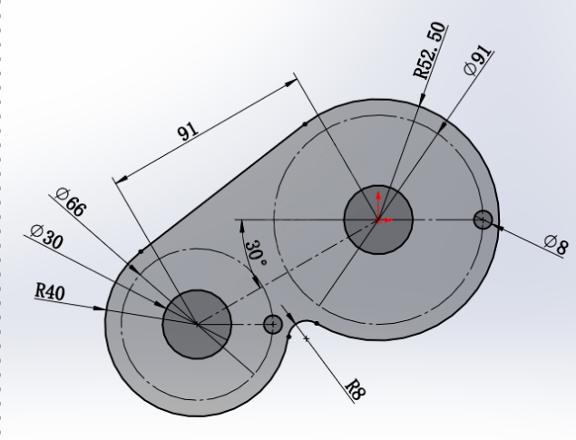 SolidWorks画一个带法兰的圆管