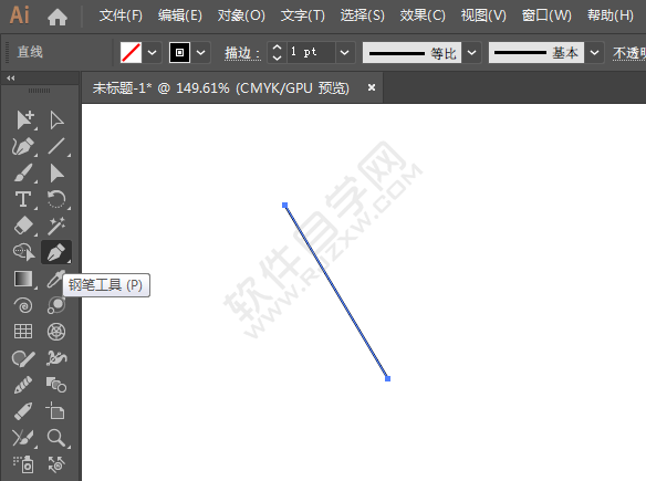 ai怎么画出60度三角形