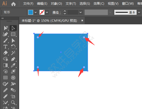 ai矩形怎么变圆角