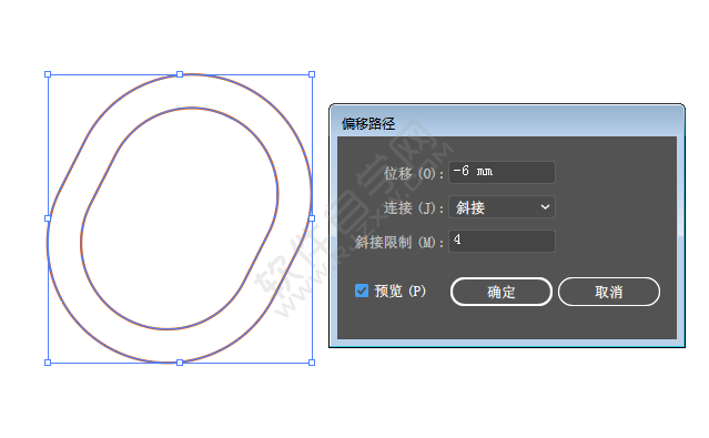 ai怎么画链链接图标