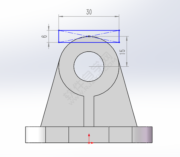 solidworks怎么绘制轴承底坐零件