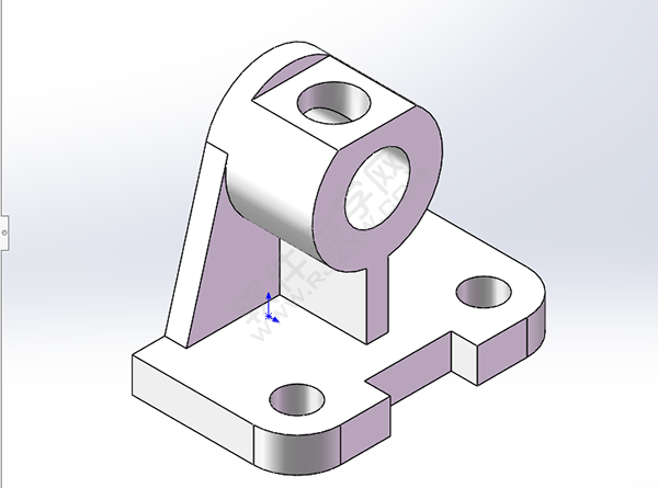 solidworks怎么绘制轴承底坐零件