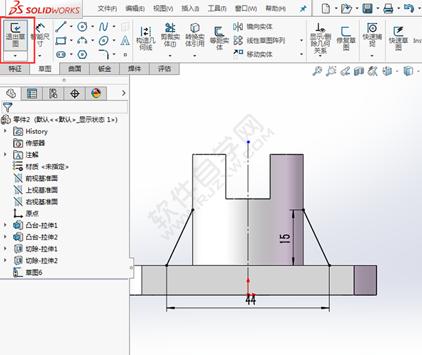 solidworks新手练习图纸的绘制