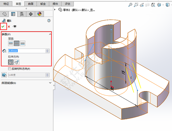 solidworks新手练习图纸的绘制