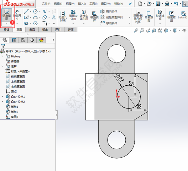 简述solidworks创建零件过程