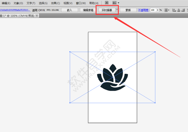 ai图像描摹后怎么上色