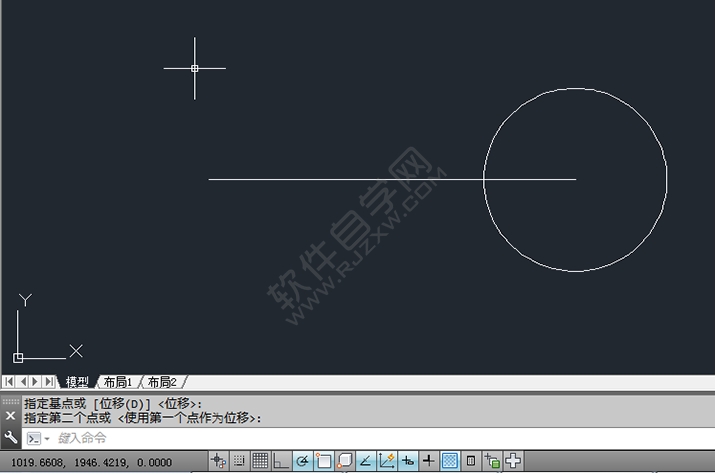 在CAD中怎么移动图形