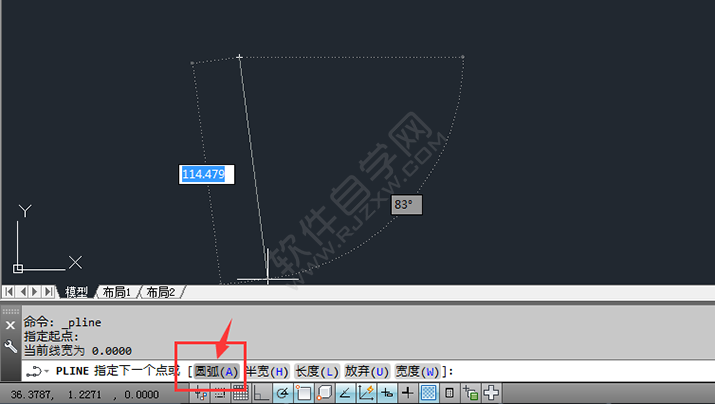 在CAD中怎么用多段线画圆