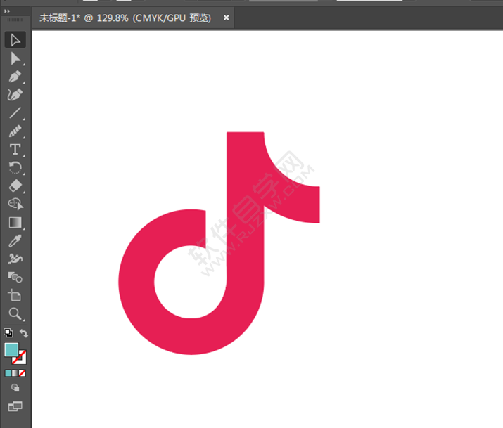 ai怎么设计抖音LOGO