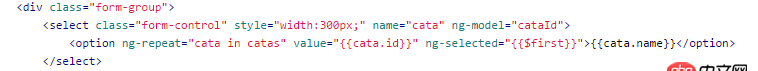 angular.js - ng-repeat用于option标签。