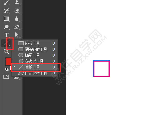 ps怎么画45度斜线